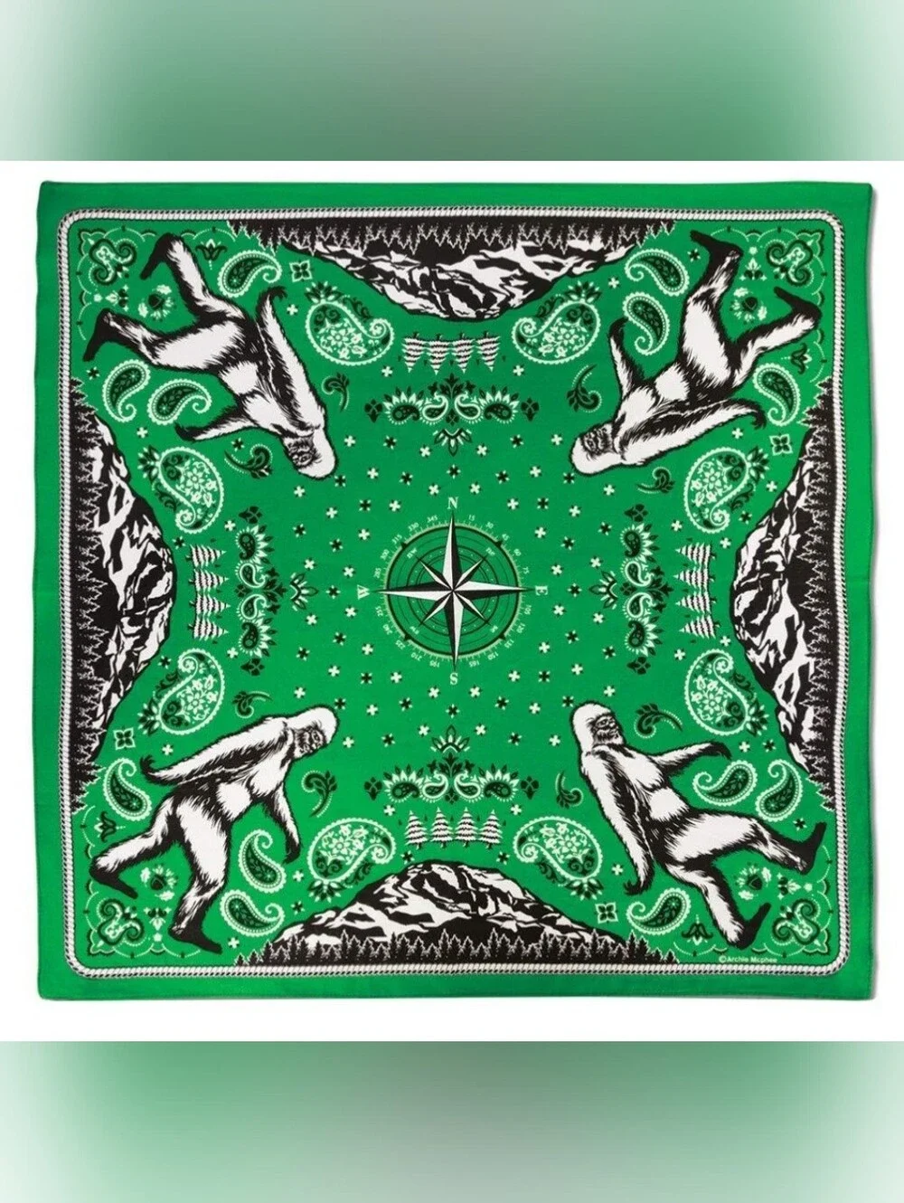 NWT Archie McPhee Big Foot Bandana